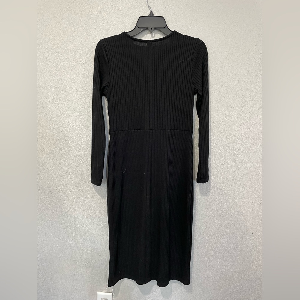 NWOT Old Navy ribbed black dress - Picture 5 of 5